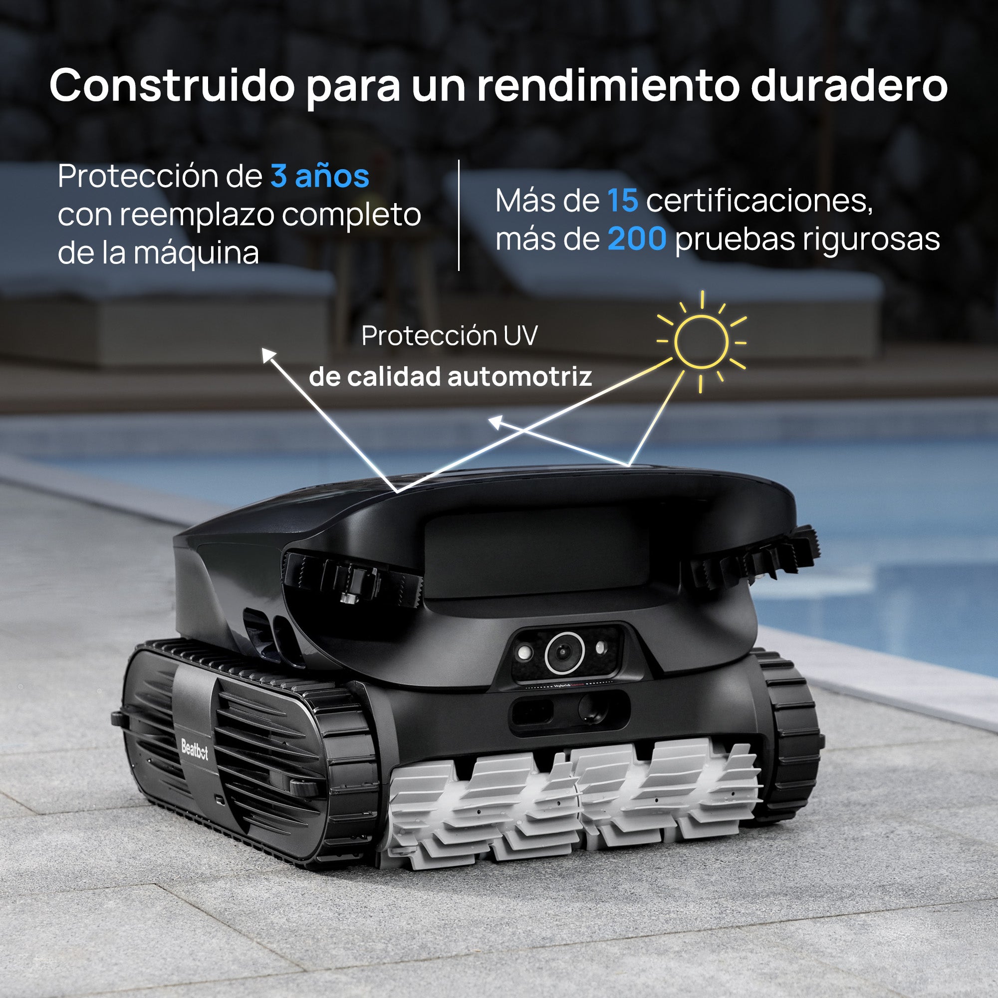 Beatbot AquaSense®️ 2 Ultra: Robot de piscina 5 en 1 con IA