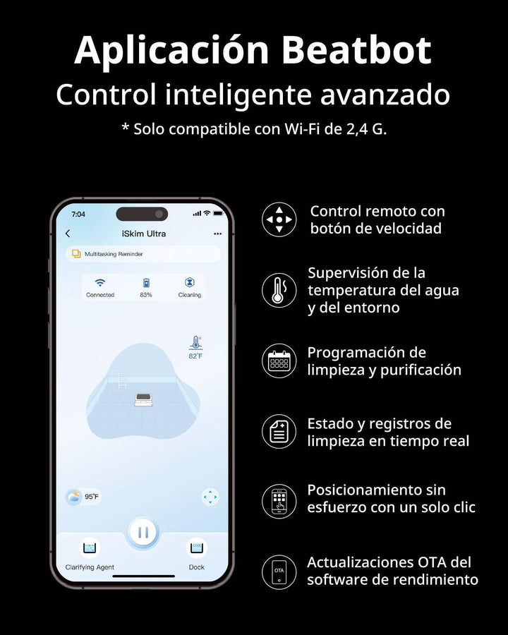 Skimmer robótico para piscinas Beatbot iSkim Ultra
