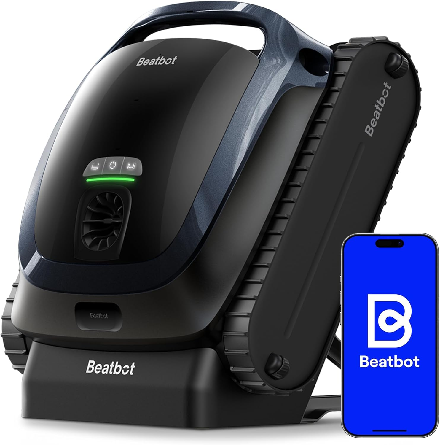 Beatbot AquaSense 2 Robot Limpiafondos Piscina, Robot Piscina con Posicionamiento Inteligente, Limpia Suelo, Paredes ylínea de flotación,Azul marino
